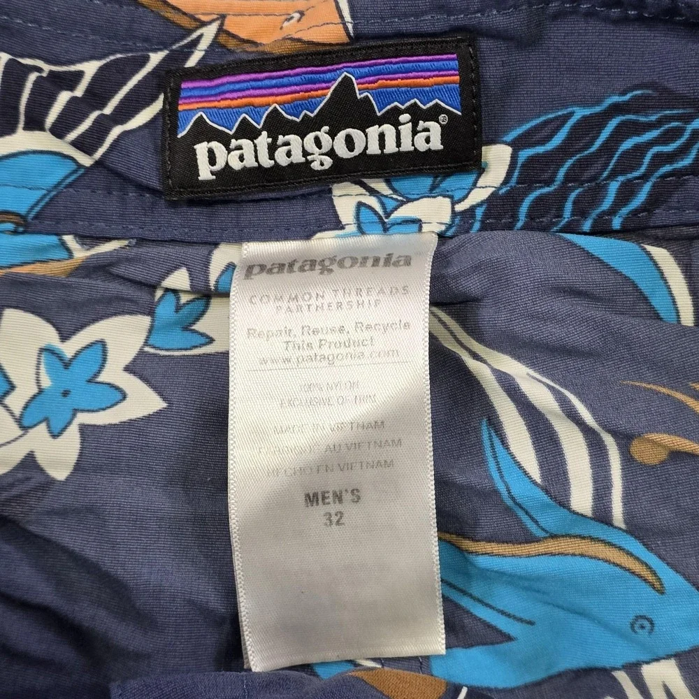 Patagonia Swim Trunks Mens‎ 32 Multicolor Tropical Fish Hawaiian Board Shorts